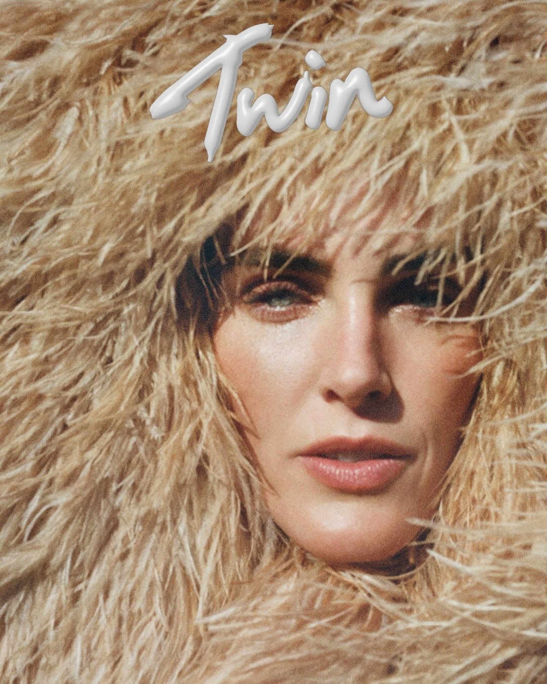 Twin Magazine issue 34 cover featuring Hilary Rhoda, photographed by @oliviamalone